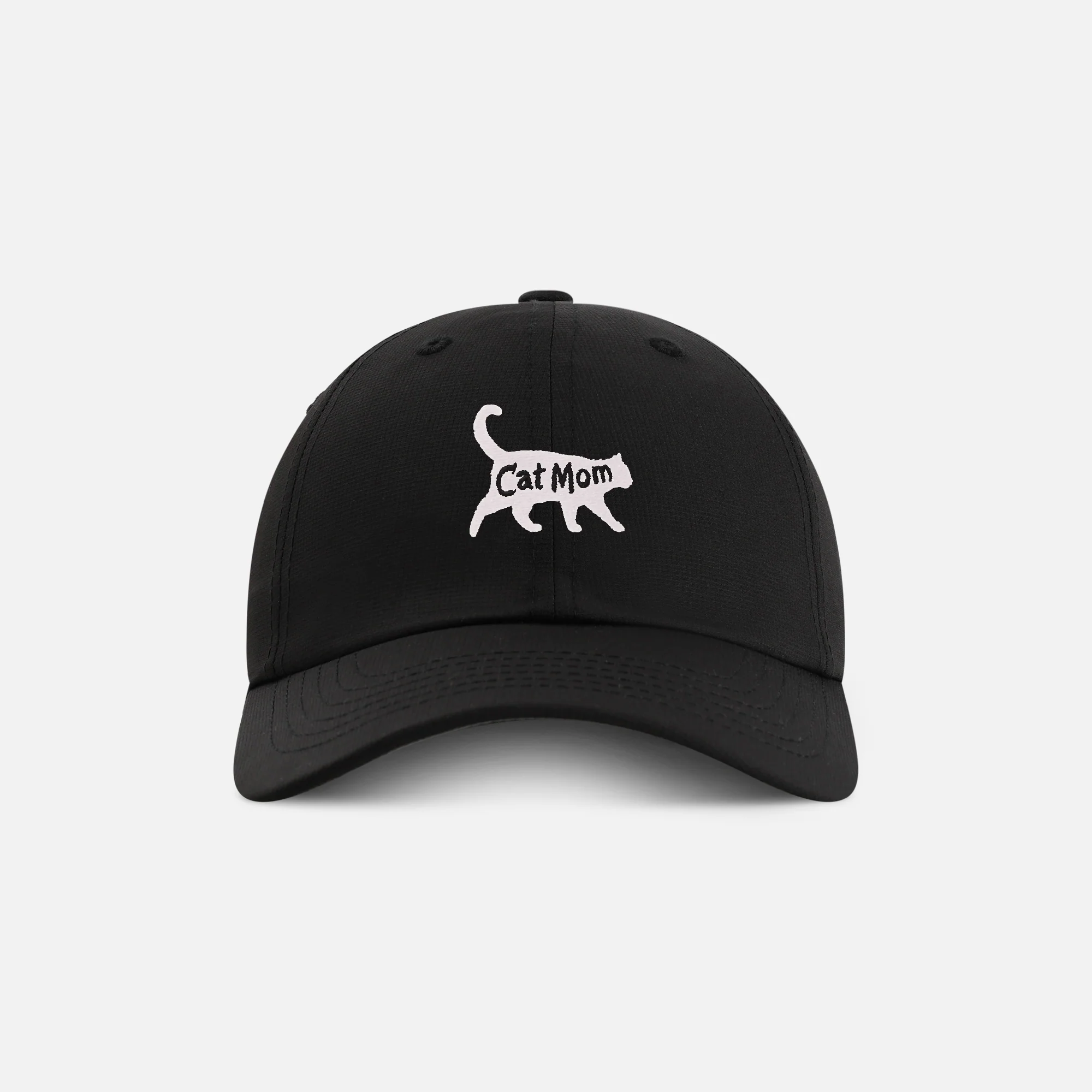 "Cat Mom" Small Fit Performance Ponytail Hat - Image 2
