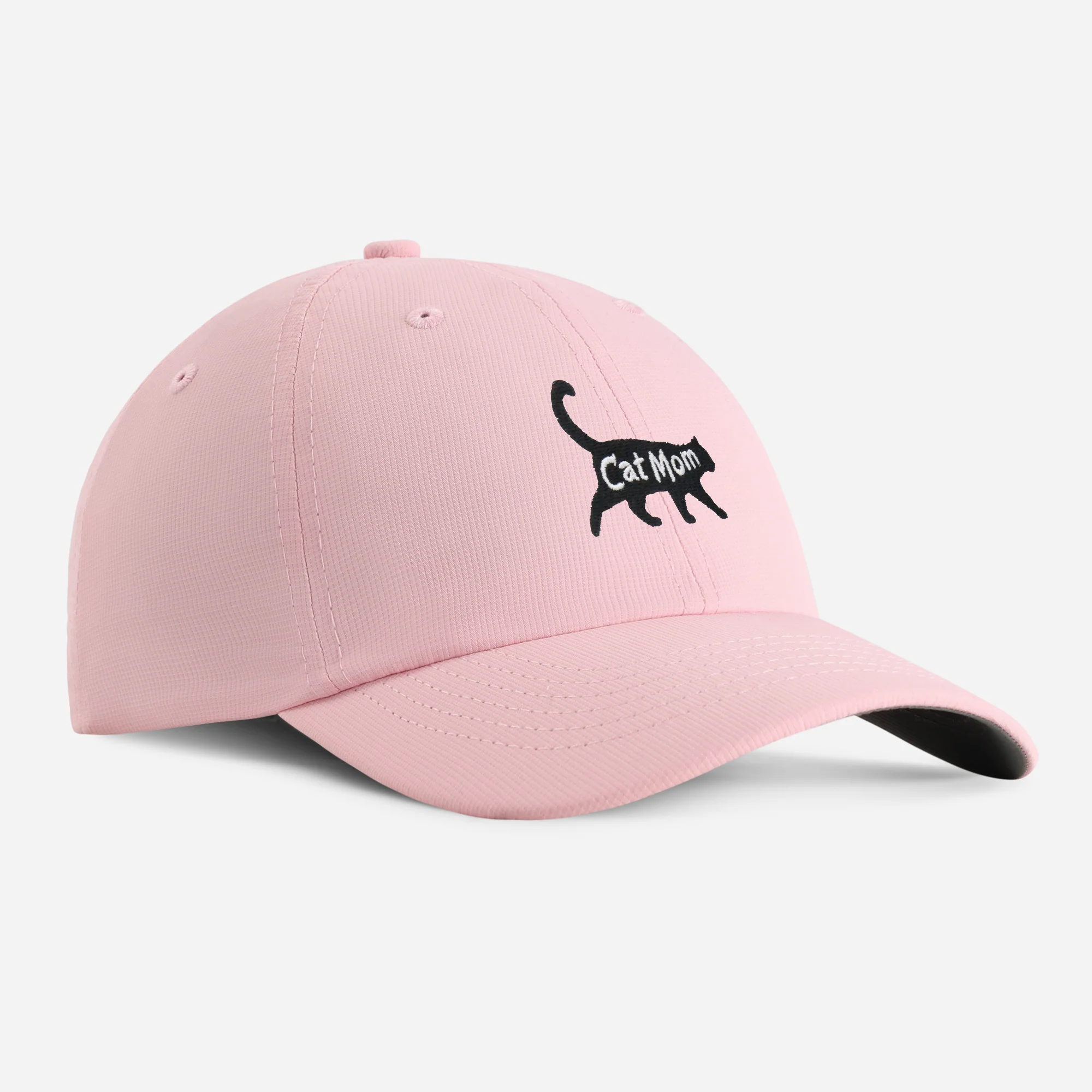 "Cat Mom" Small Fit Performance Ponytail Hat - Image 5