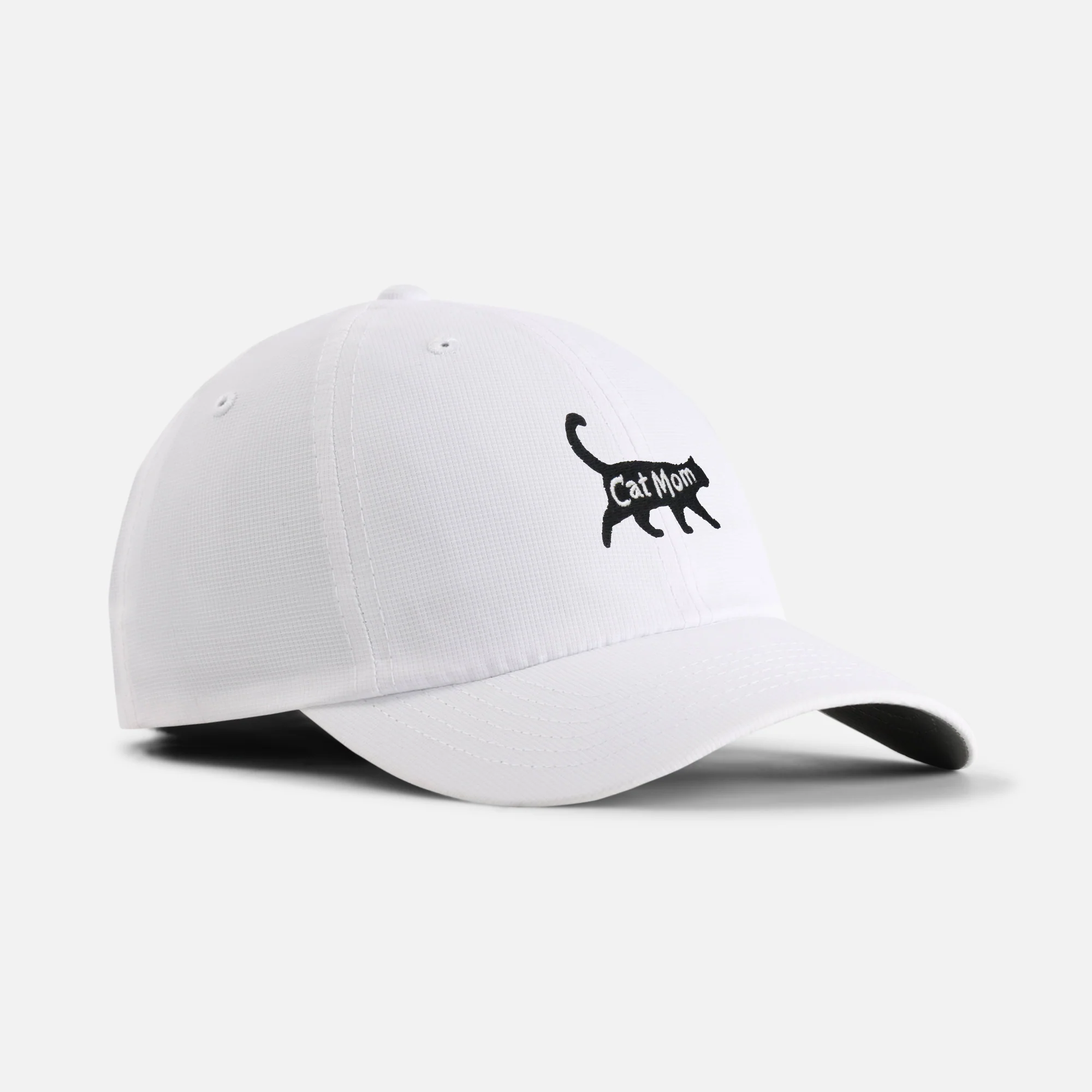 "Cat Mom" Small Fit Performance Ponytail Hat - Image 9