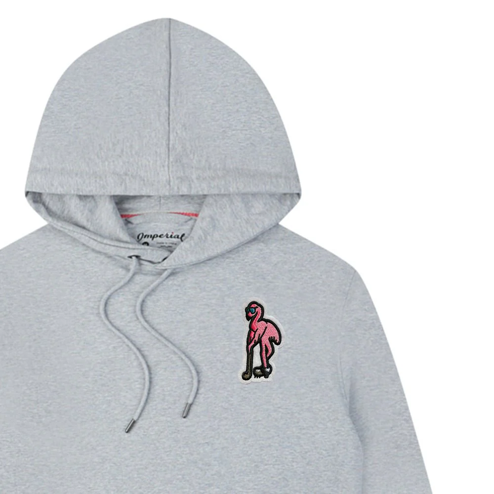 Flamingo Putter Chenille Patch Hooded Sweatshirt - Image 8