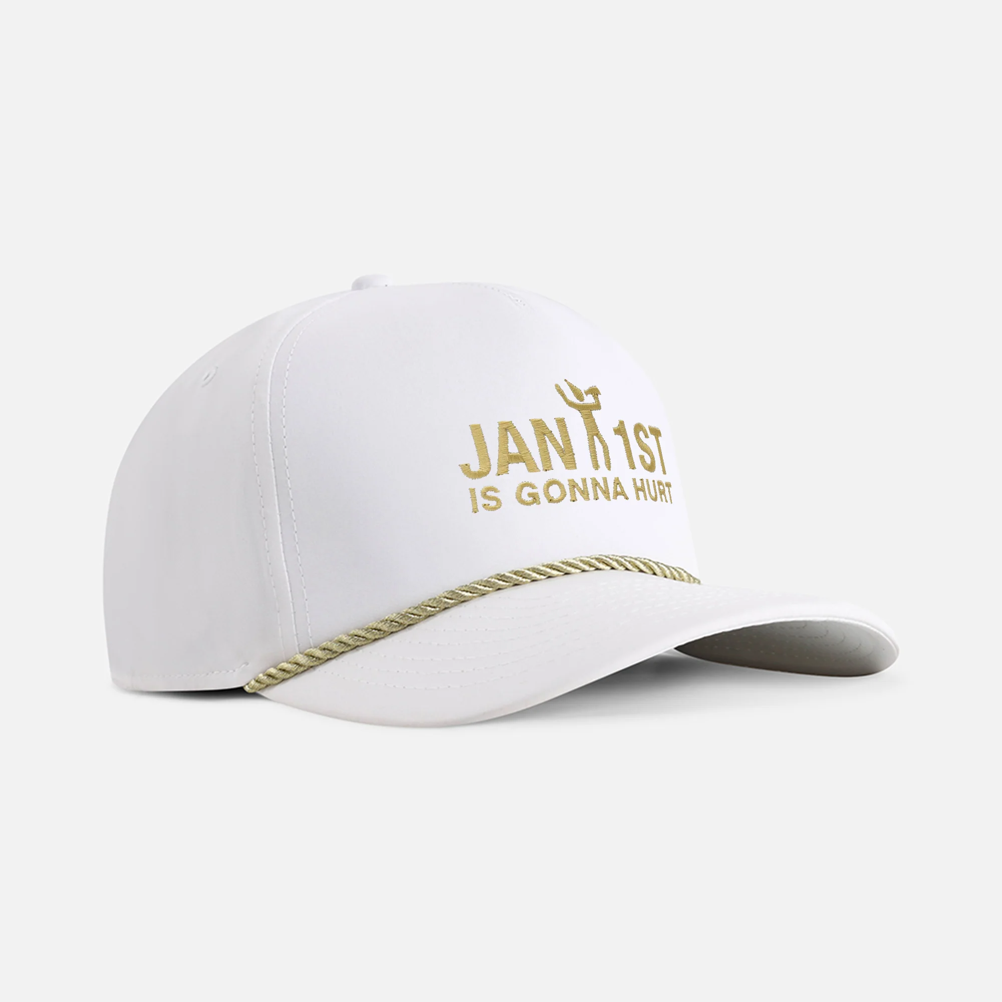 "Jan 1st is Gonna Hurt" 5-Panel Performance Rope Hat - Image 5