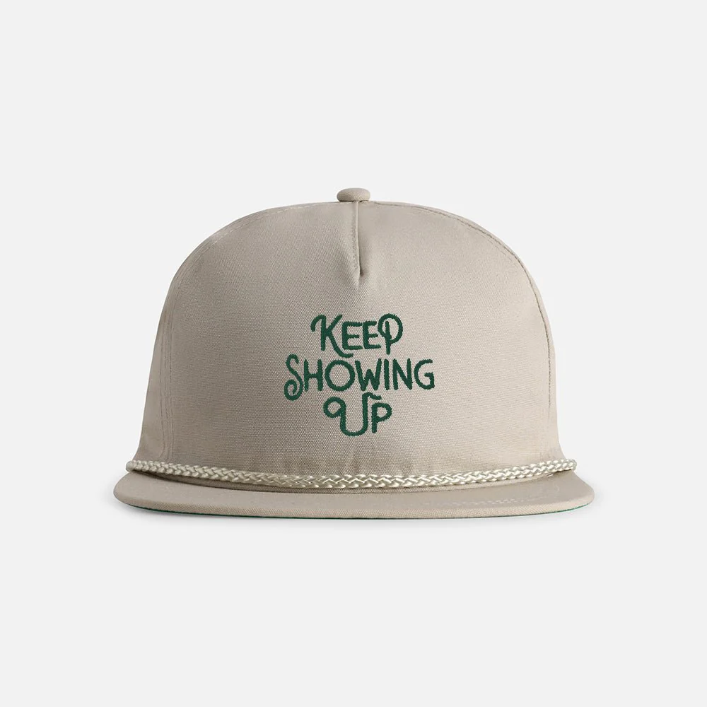 "Keep Showing Up" Original Rope Hat - Image 2