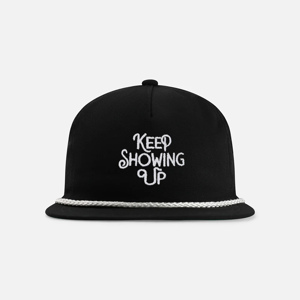 "Keep Showing Up" Original Rope Hat - Image 5