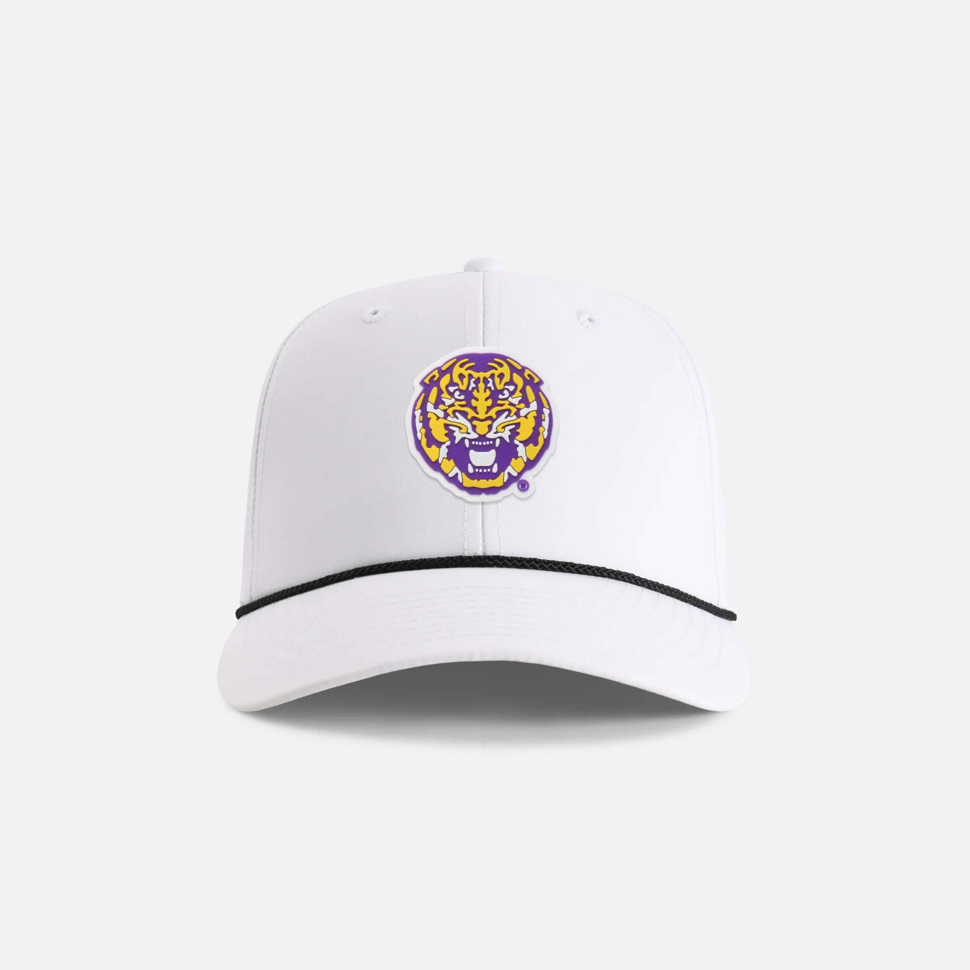 Louisiana State University "LSU Tiger 3D Molded Patch" 6-Panel Performance Rope Hat - Image 2