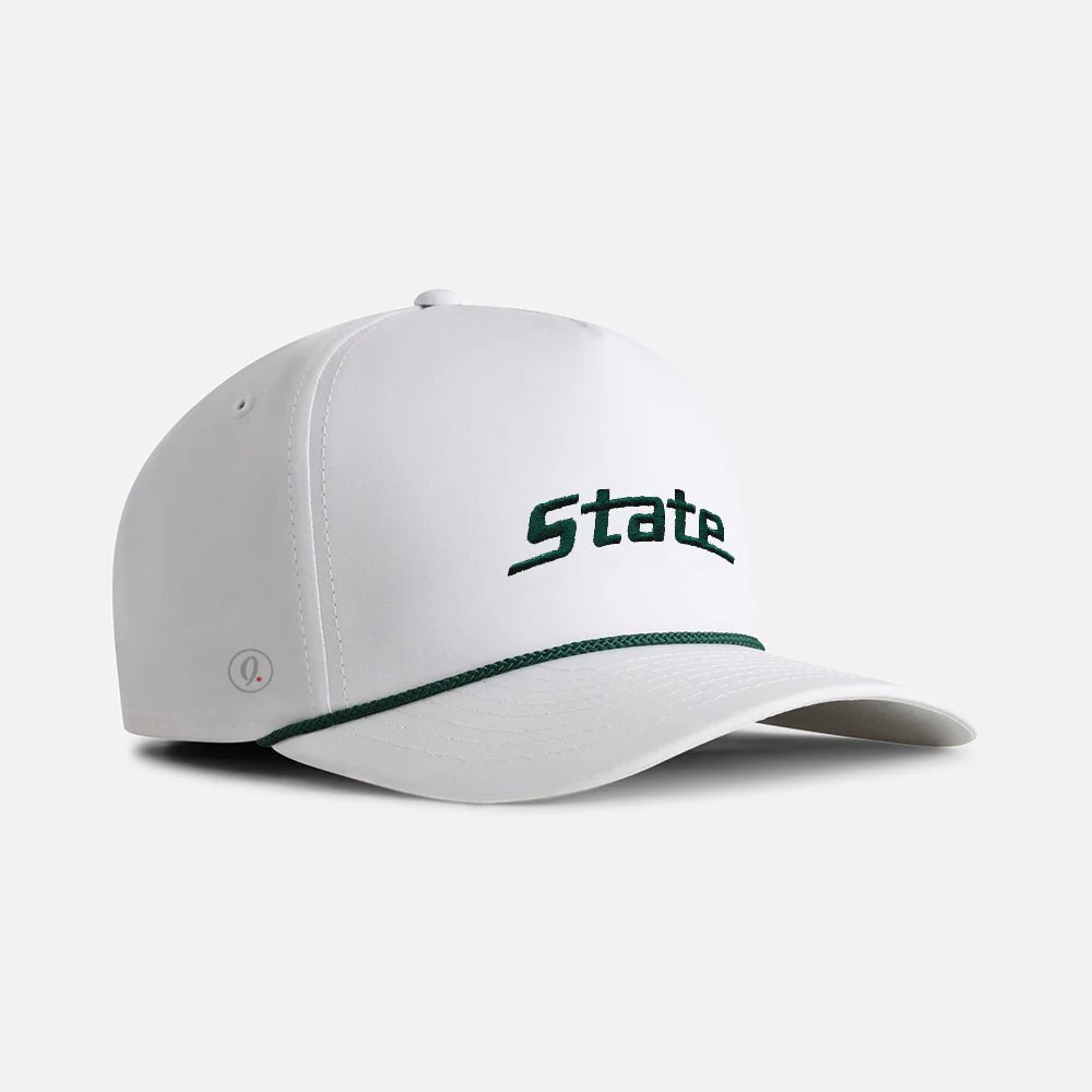 MSU "Michigan State State" 5-Panel Performance Rope Hat