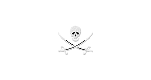 Skull & Swords (White)