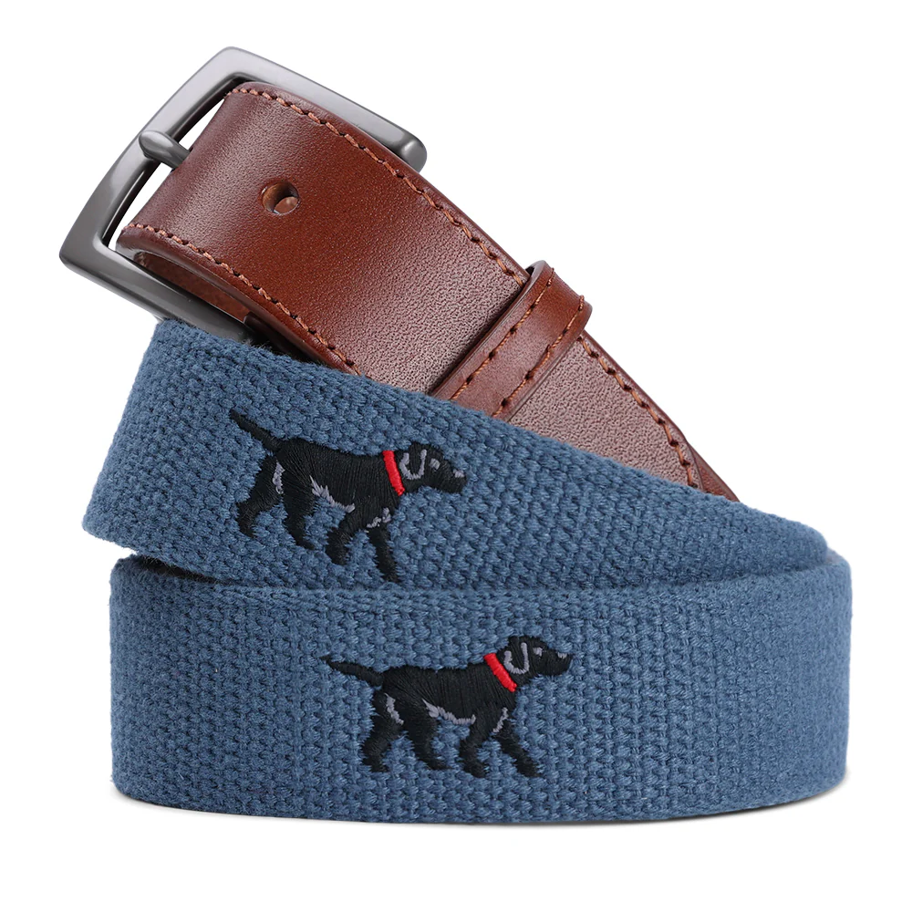 The Black Labrador Retriever - Embroidered Imperial Belt