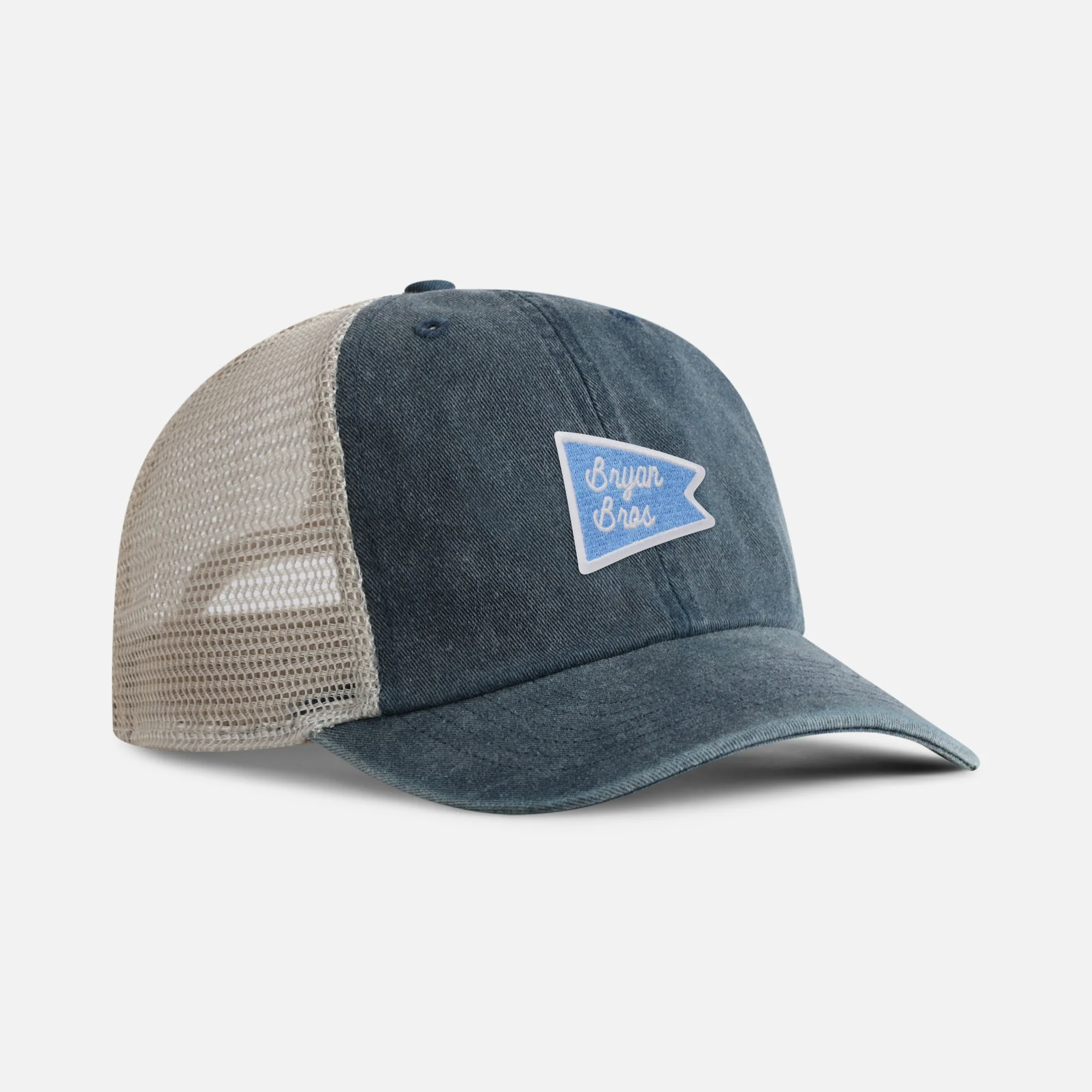 The Bryan Bros Flag Patch Adjustable Mesh Back Hat