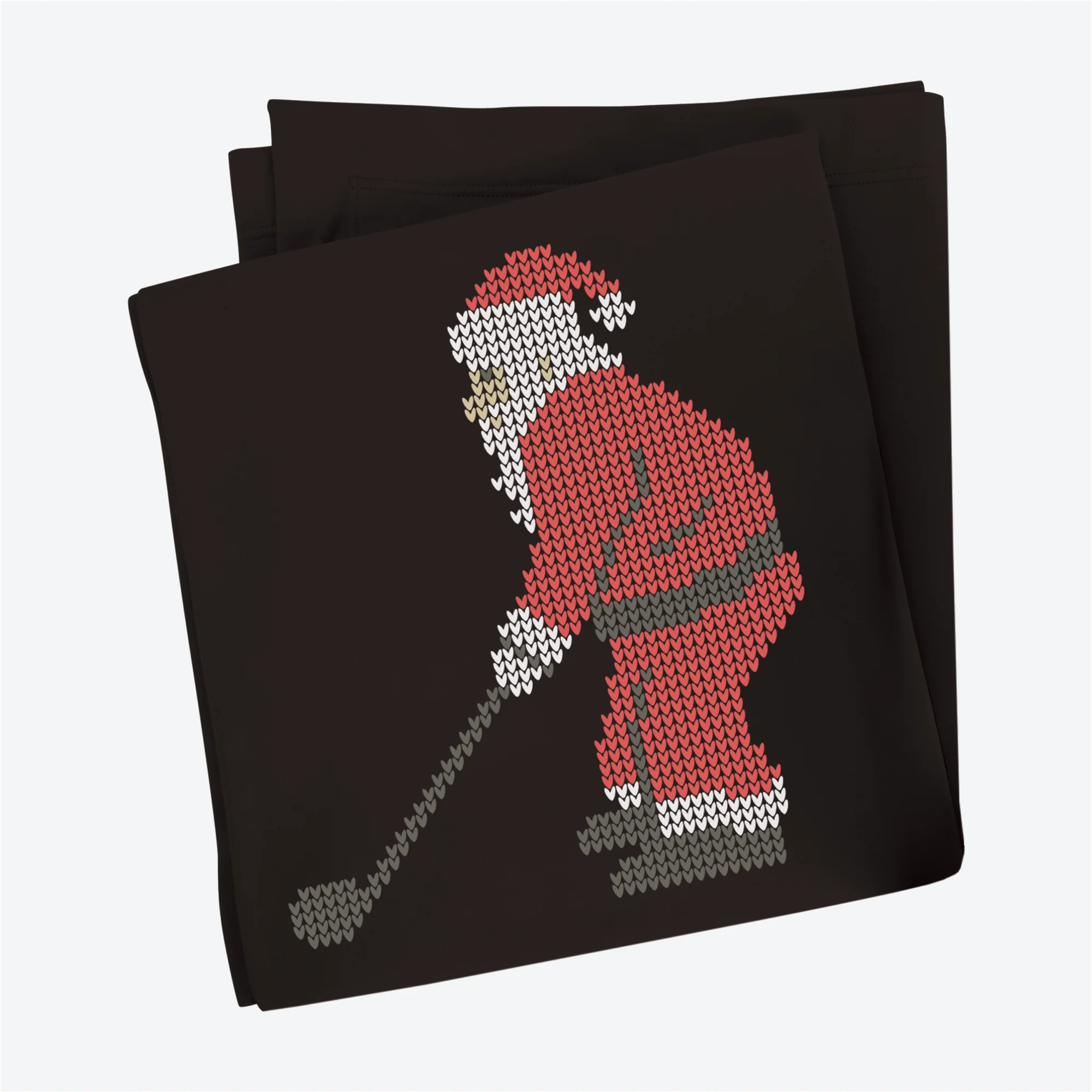 The Golfing Santa Premium Fleece Blanket