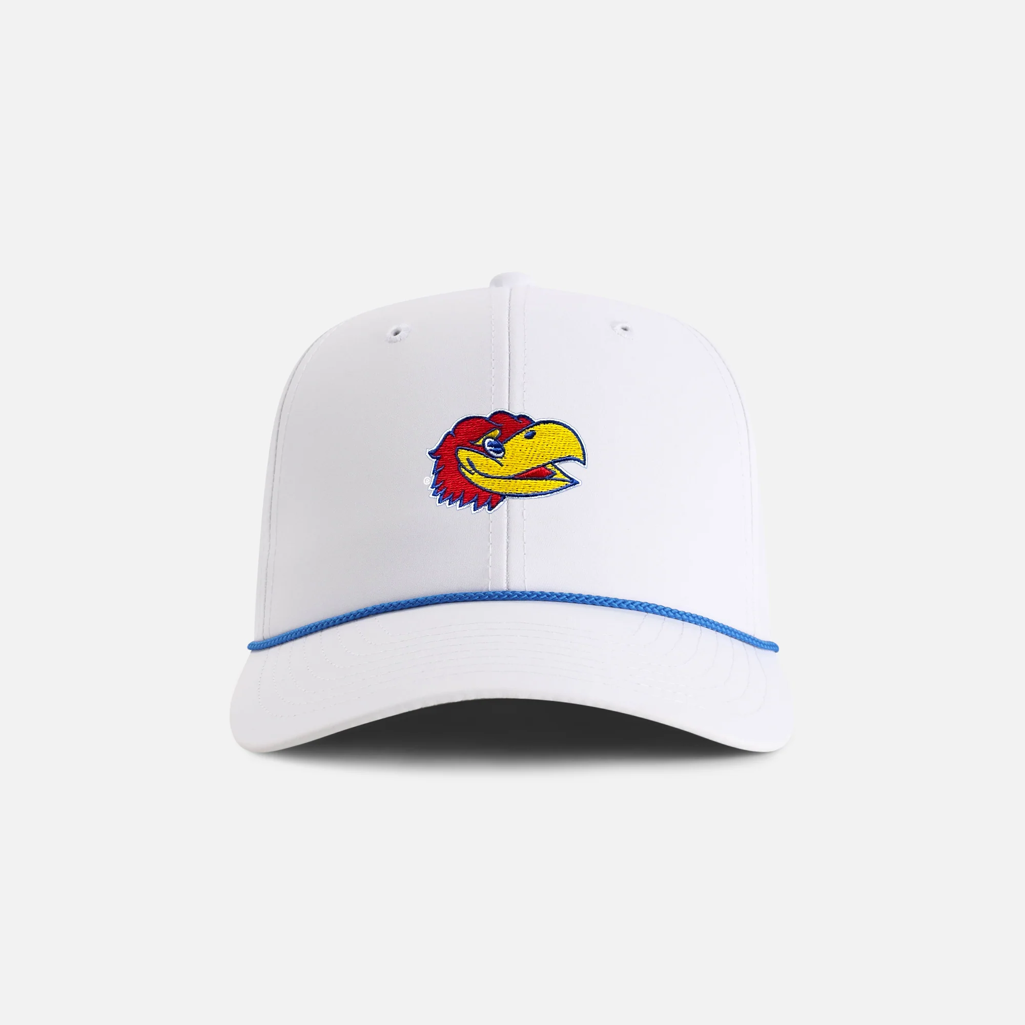 University of Kansas "Jayhawk Head" 6-Panel Performance Rope Hat - Image 10