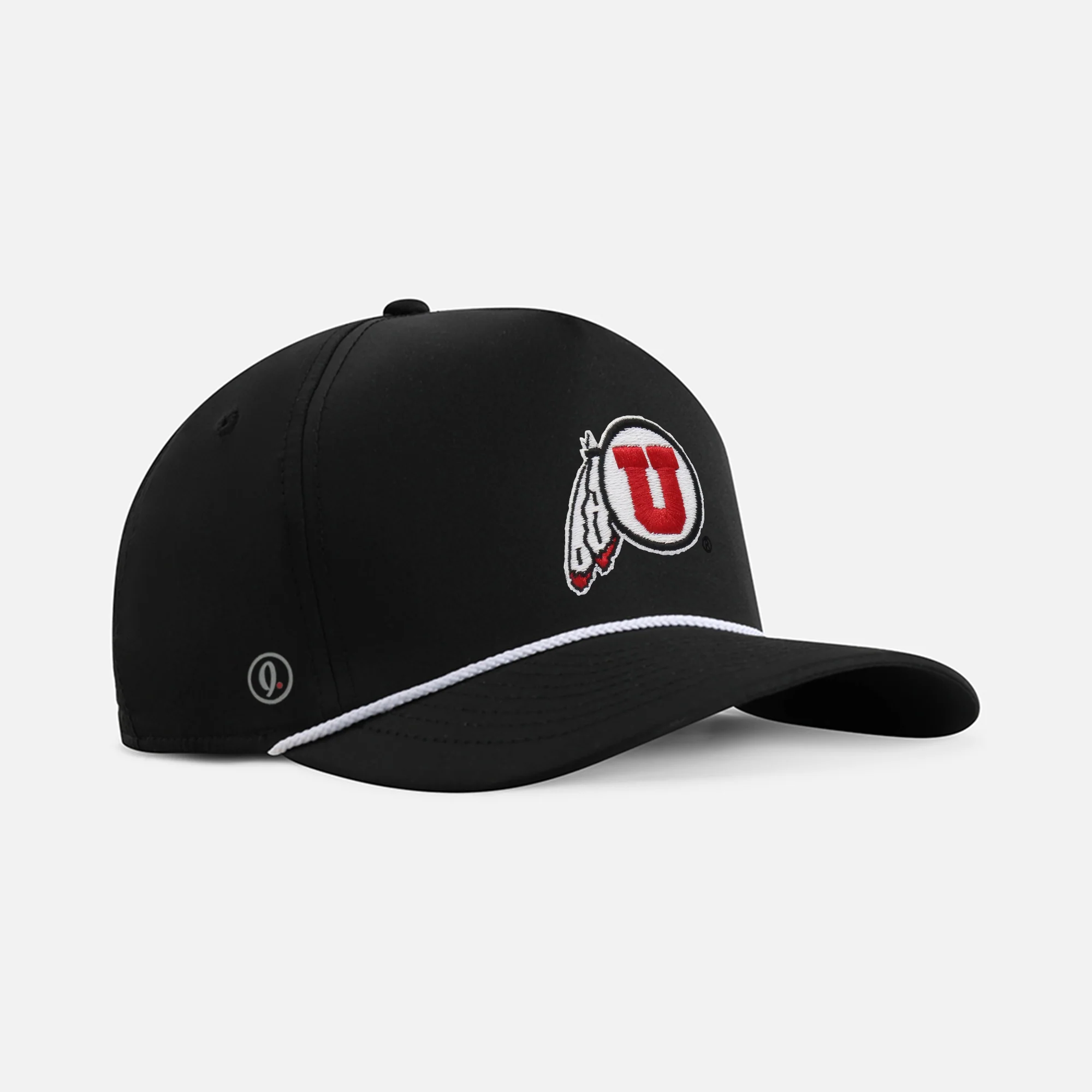 University of Utah "Circle & Feather" 5-Panel Performance Rope Hat - Image 5