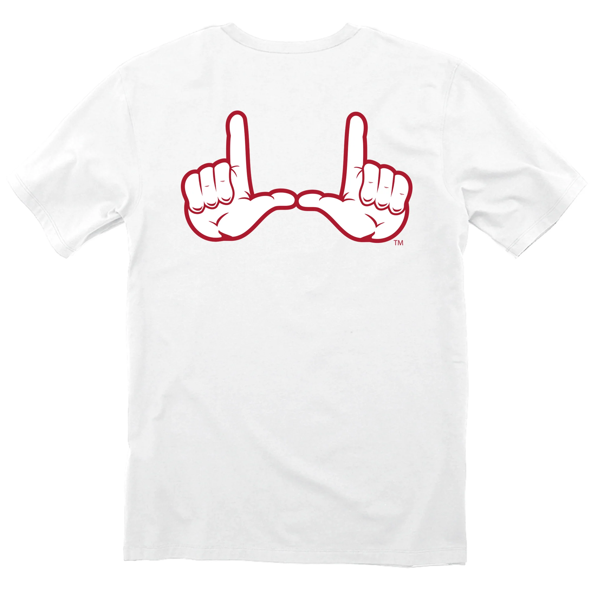 University of Utah "Circle & Feather with Hand Sign" Men's Short Sleeve T-Shirt - Image 7