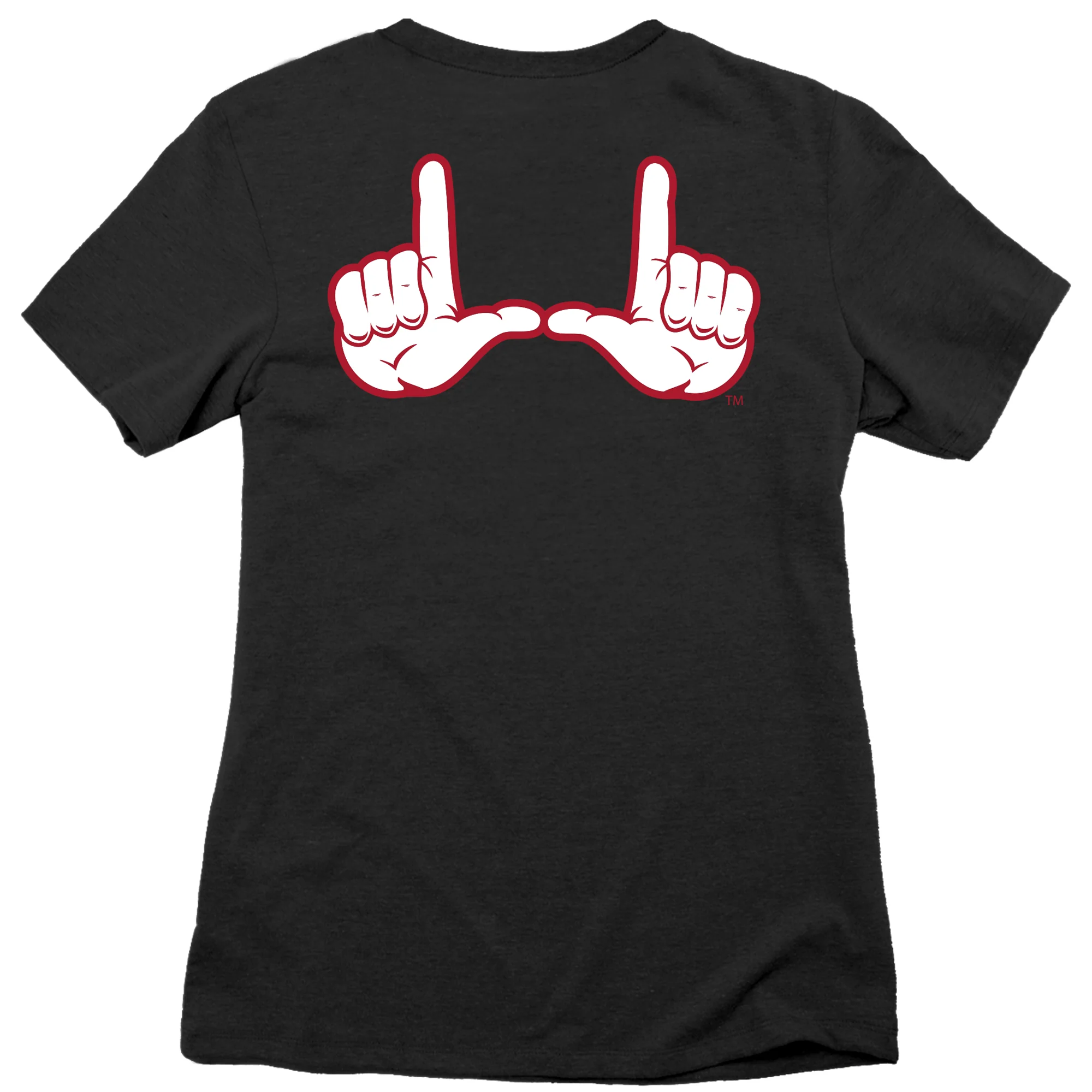 University of Utah "Circle & Feather with Hand Sign" Women's Short Sleeve T-Shirt - Image 4