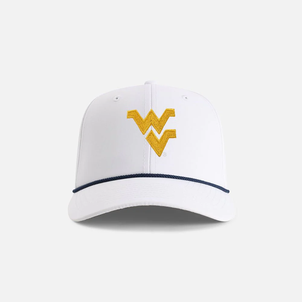 West Virginia University "Flying WV" 6-Panel Performance Rope Hat - Image 2